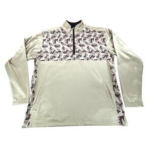 Yetiflage Fleece-Lined Pullover Jacket Camo Half-Zip Sweatshirt F.S.P. Bigfoot